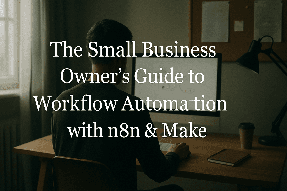 The Small Business Owner's Guide to Workflow Automation with n8n & Make